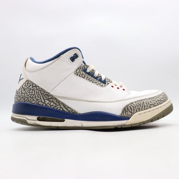 Nike Air Jordan 3 Retro OG True Blue Men’s Size 18 Basketball Sneaker 854262-106